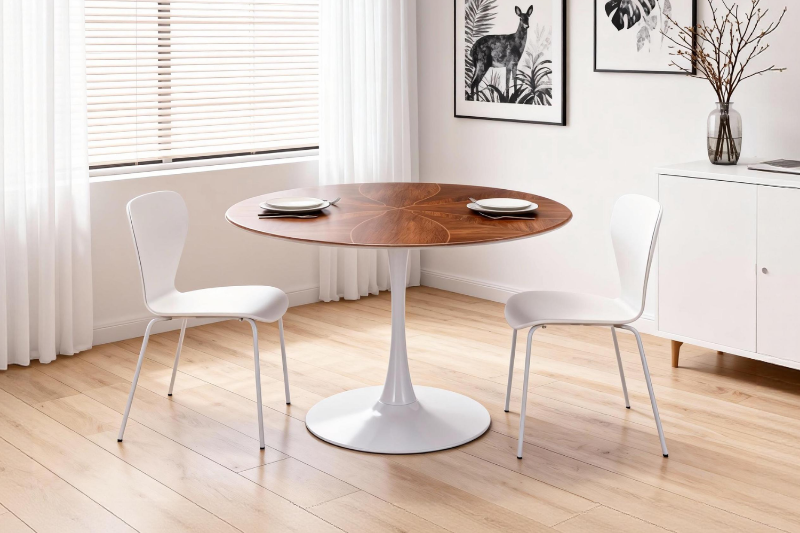 Picture of JACOB D31.5"/39.5"/47" Round Dining Table (Walnut Colour)