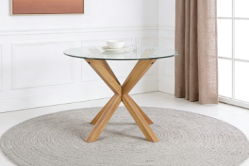 Picture of POLO D39.5" Glass Round Dining Table 