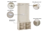 Picture of AXIS Hall Tree with Shoe Storage Bench & Coat Rack (31.5"x15.5"x67")