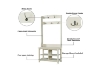 Picture of ELLIS Hall Tree with Shoe Bench, Coat Rack & Shelves (31.5"x15.5"x69")