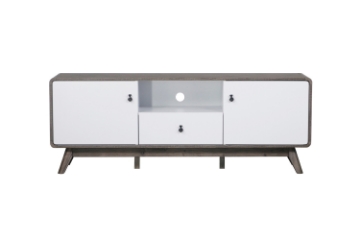 Picture of DEVIN 58.5" Tv Stand (Grey Oak&White)
