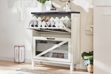Picture of CAIN Shoe Cabinet with 2 Flip Drawers