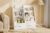 Picture of BLAINE 3-Tier Bookshelf and Toy Storage Cabinet with 2 Drawers