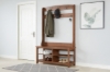 Picture of ELLIS Hall Tree with Shoe Bench, Coat Rack & Shelves(Brown) - 49"x15.5"x69"