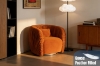 Picture of MOCHA 360° Swivel Goose Feather Filled Farbic Armchair