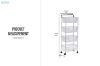 Picture of GEWIN 4-Tier Wheel Trolley