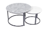 Picture of RADIUS Sintered Stone Table Top Nesting Coffee Table (Grey&Off White)