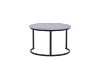 Picture of RADIUS Sintered Stone Table Top Nesting Coffee Table (Grey&Off White)