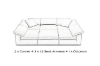 Picture of FEATHERSTONE Feather-Filled Modular Sofa Set  - (2x) Corner + (3x) 1.5 Seat Armless + (1x) Ottoman