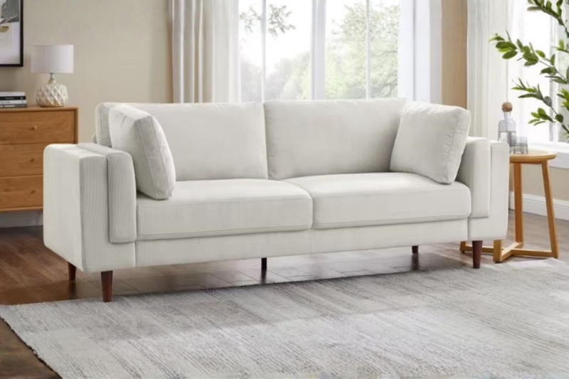 Picture of VALAND Corduroy 3-Seater Sofa (Beige)