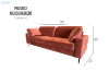 Picture of KASTEN 3 Seater Sofa (Orange)