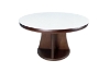 Picture of AURELIO D130 Microcrystalline Stone Top Round Dining Table With Lazy Susan