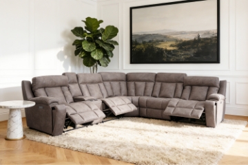 Picture of EVERETT Zero Gravity and Dual Power Reclining Sectional Sofa with USB / Type-C Charging & Cup Holders