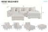Picture of WINSTON Premium Fabric Modular Sectional Sofa with Ottoman (Beige)