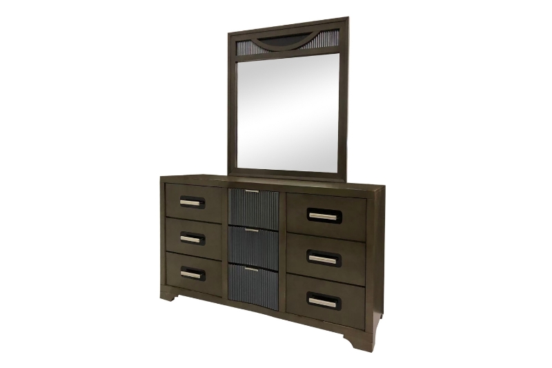 Picture of ORLANDO 9-Drawer Dresser with Mirror