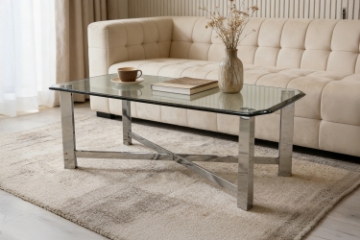 Picture of GLINT 50" Tempered Glass Top Coffee Table