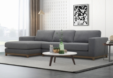 Picture of [FLOOR MODEL CLEARANCE] SIESTA Sectional Sofa (Dark Gray) - Chaise Facing Left