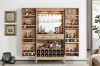 Picture of WALLACE Large Oak Wood  Multifunctional Storage Bar Cabinet