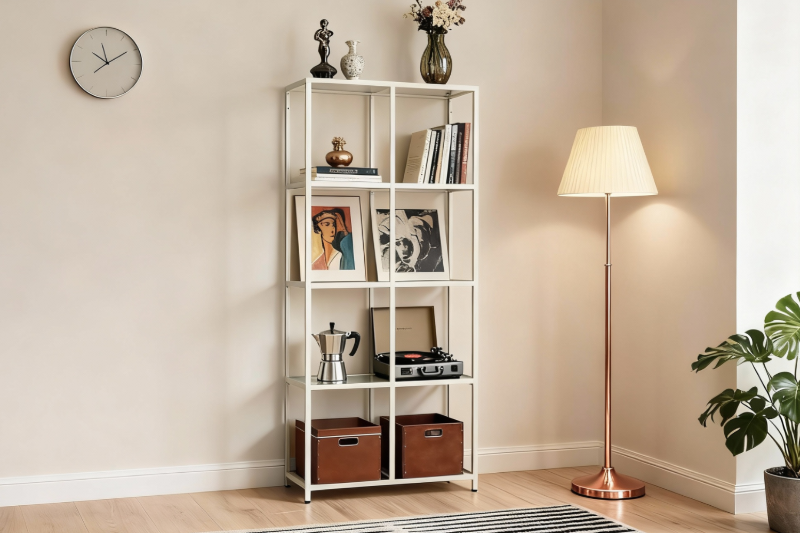 Picture of STARK Steel Frame Glass Display Shelf (31.4"x70.8")