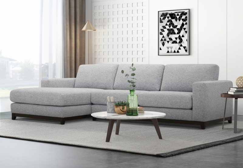 Picture of [FLOOR MODEL CLEARANCE] SIESTA Sectional Sofa (Sandstone) - Chaise Facing Left 