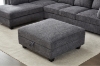 Picture of LIBERTY Premium Chenille Fabric Sectional Sofa (Dark Grey) - Storage Ottoman Only