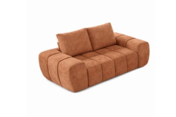 Picture of FABIEN 2-Seater Compressed Fabric Loveseat Sofa (Brown)