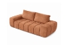 Picture of FABIEN 3/2 Seater Fabric Compressed Sofa Range (Brown)  - Loveseat+Sofa Set