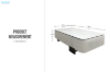 Picture of ARIANNA 51" Engineered Stone Top Coffee Table with 2-Drawer