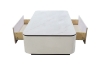 Picture of ARIANNA 130 Engineered Stone Top Coffee Table with 2-Drawer