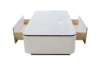 Picture of ARIANNA 51" Engineered Stone Top Coffee Table with 2-Drawer