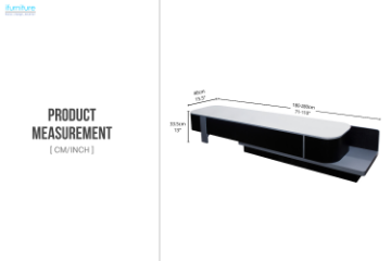 Picture of AURELIO 71"-110" Extension Engineered Stone Top TV Stand with 2-Drawer