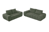 Picture of FABIEN 3/2 Seater Fabric Compressed Sofa Range (Green) -  Loveseat+Sofa Set