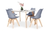 Picture of EFRON 47"/55"/63" 5PC Dining Set (Grey)