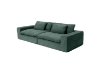 Picture of ELDEL Chenille Fabric Compressed Sofa with Ottoman (Green) 