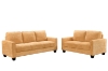 Picture of ANTONIA Fabric Sofa Range (Yellow) - Loveseat + Sofa Set