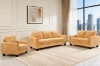 Picture of ANTONIA Fabric Sofa Range (Yellow) - Armchair + Loveseat + Sofa Set