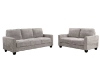 Picture of ANTONIA Fabric Sofa Range (Grey) - Armchair + Loveseat + Sofa Set