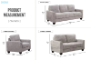 Picture of ANTONIA Fabric Sofa Range (Grey)