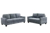 Picture of ANTONIA Fabric Sofa Range (Blue) - Armchair + Loveseat + Sofa Set