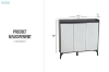 Picture of ZURI 39.5" 3-Door Shoe Cabinet