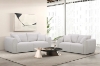 Picture of RIVANO 3/2 Seater Fabric Sofa Range (Off-White) - Loveseat + Sofa Set