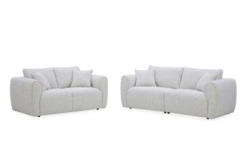 Picture of RIVANO 3/2 Seater Fabric Sofa Range (Off-White)