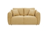 Picture of RIVANO 3/2 Seater Fabric Sofa Range (Yellow) - Loveseat +Sofa Set