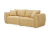 Picture of RIVANO 3/2 Seater Fabric Sofa Range (Yellow) - Loveseat +Sofa Set
