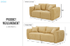 Picture of RIVANO 3/2 Seater Fabric Sofa Range (Yellow) 