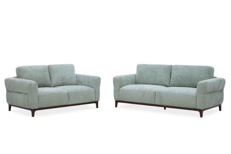 Picture of SPHERE Fabric Sofa Range (Light Green) - Loveseat+Sofa Set