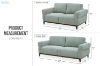 Picture of SPHERE Fabric Sofa Range (Light Green) - Loveseat+Sofa Set