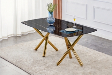 Picture of ZENIX 71" Tempered Glass Top Dining Table