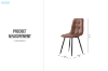 Picture of SAROTO Dining Chair (Brown) - 4 Chairs in 1 Carton
