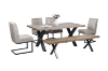 Picture of GALLOP 6PC Dining Set - (1 Dining Table + 1 Bench + 4 Armless Dining Chairs)